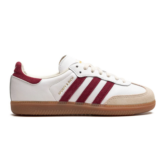 Adidas Samba Sporty & Rich 'White Collegiate Burgundy' (MEN'S)