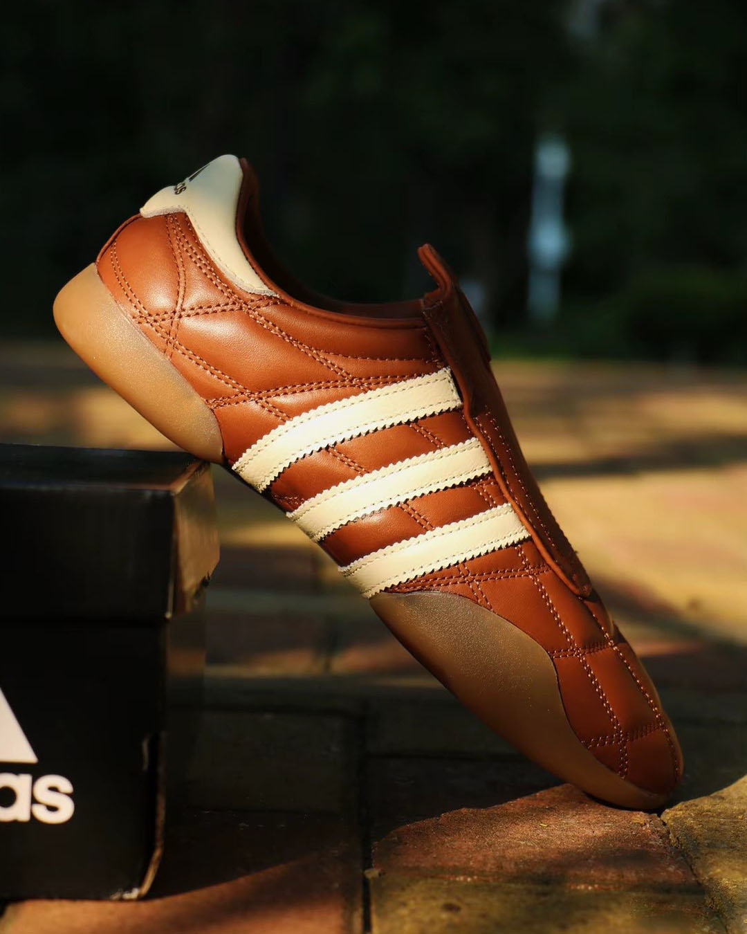 Adidas Taekwondo Mei Shoes 'Preloved Brown Cream White'