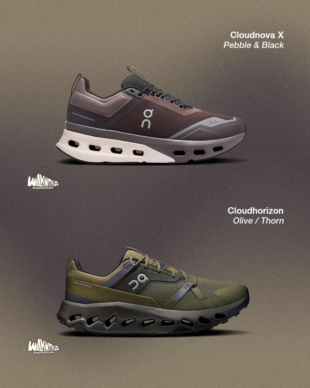 On Cloudnova X 'Pebble & Black'